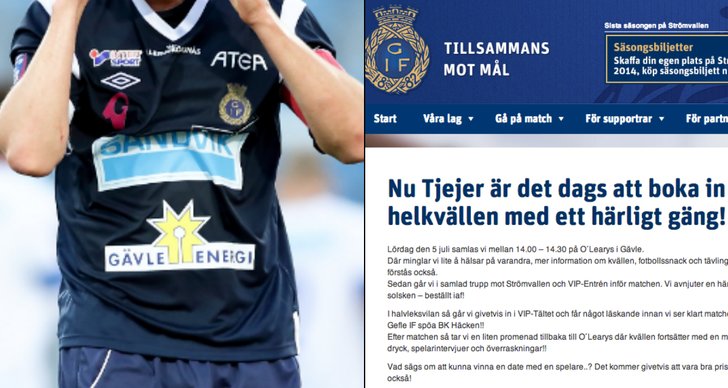 Pressmeddelande, Gefle IF, Allsvenskan
